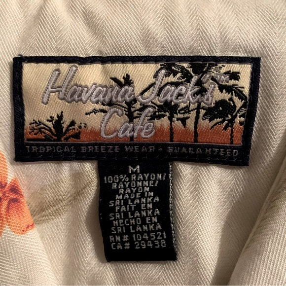 Havana Jack’s Cafe Tropical Print Shirt - Picture 6 of 6